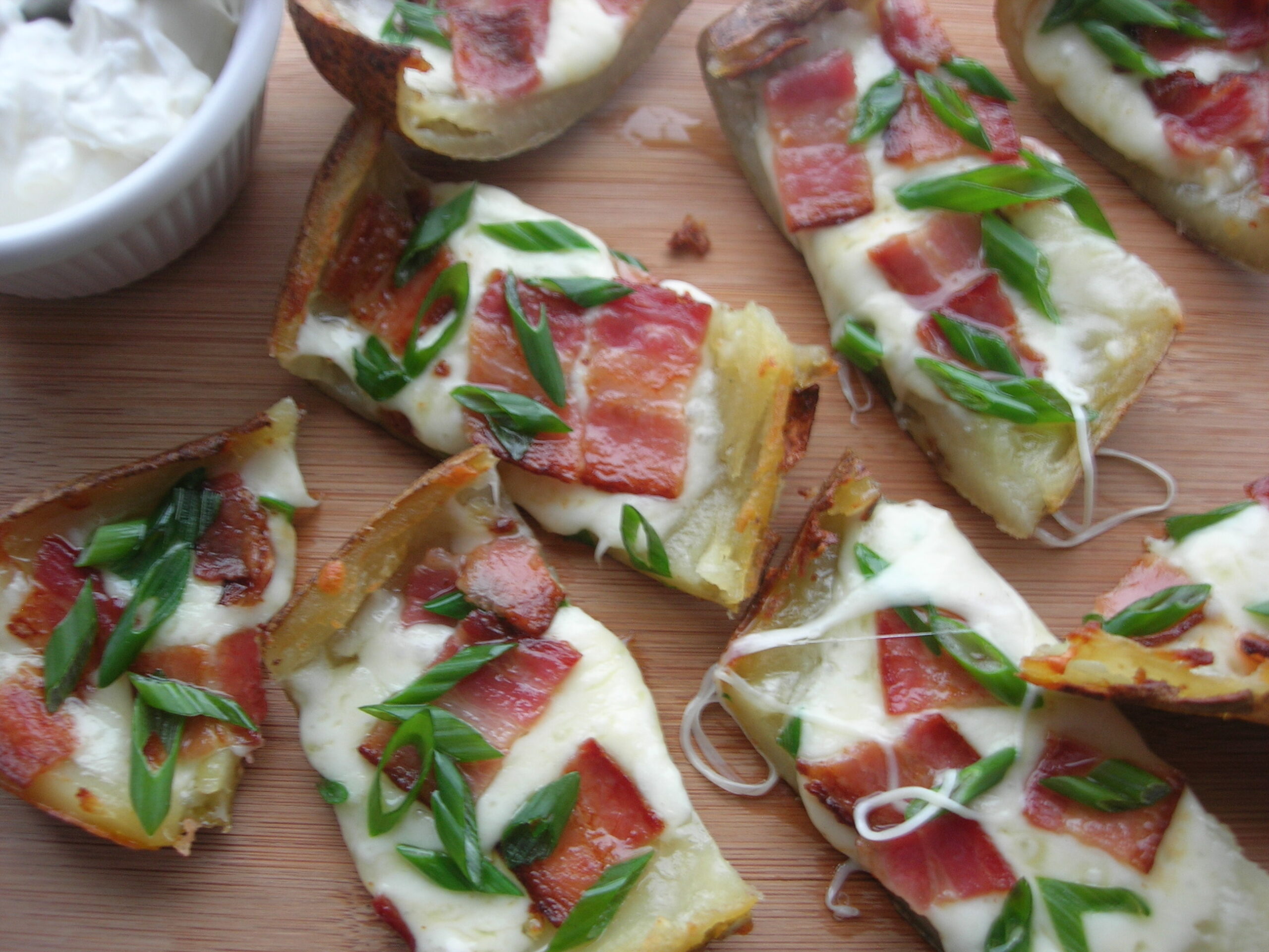 Blue Cheese Chive Potato Skins